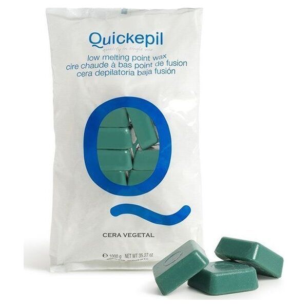 Quickepil QUICKEPIL WOSK DO DEPILACJI TWARDY BEZPASKOWY DO DEPILACJI VEGETAL 1 KG ZIELONY