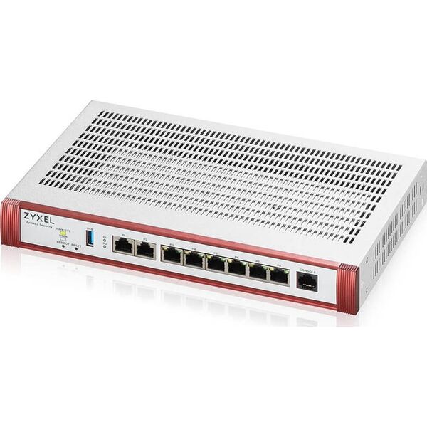 Zapora sieciowa ZyXEL Zyxel USG FLEX200 HP Series, User-definable ports with 1*2.5G, 1*2.5G( PoE+) & 6*1G, 1*USB (device only)