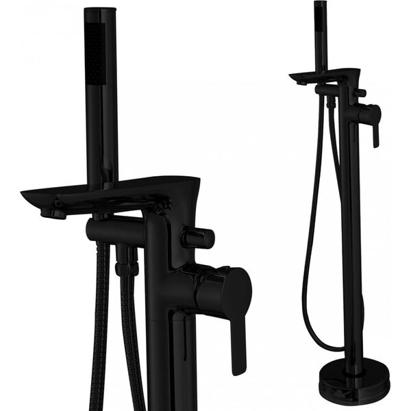 Bateria wannowa Sourcing FREESTANDING BATH MIXER GLAMOUR BLACK