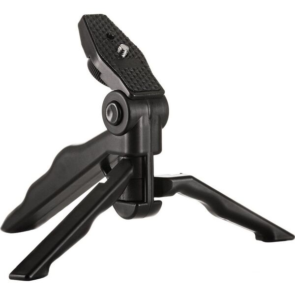 Hurtel Uchwyt z mini statywem do kamer sportowych GoPro SJCAM czarny uniwersalny