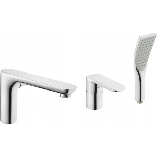 Bateria wannowa Sourcing 3- HOLE BATH TUB MIXER SIROS CHROME