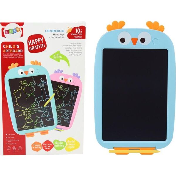 LeanToys Tablica Do Rysowania Tablet Graficzny Ptak Rysik Niebieski