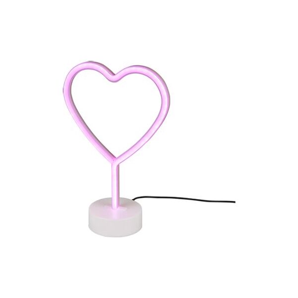 Lampa stołowa Trio Lampa na stół biała RL HEART neon LED R55210101
