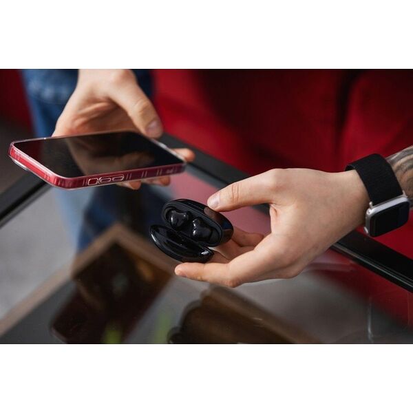 Słuchawki ForCell FORCELL F-AUDIO słuchawki bezprzewodowe / bluetooth stereo TWS CLEAR Sound czarne