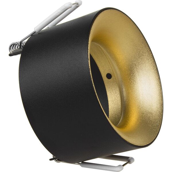 Maclean Oprawa podtynkowa / tuba Maclean, punktowa, okrągła, aluminiowa, GU5.3, 70x40mm, kolor czarny/złoty, MCE457 B/G