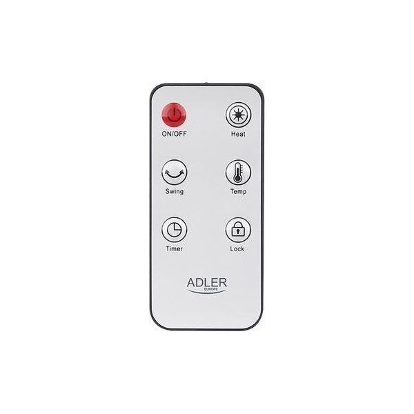 Termowentylator Adler Termowentylator ceramiczny LED z pilotem i timerem AD 7738