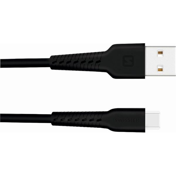 Kabel USB Swissten Swissten Basic Universāls Quick Charge 3.1 USB-C Datu un Uzlādes Kabelis 1m Melns