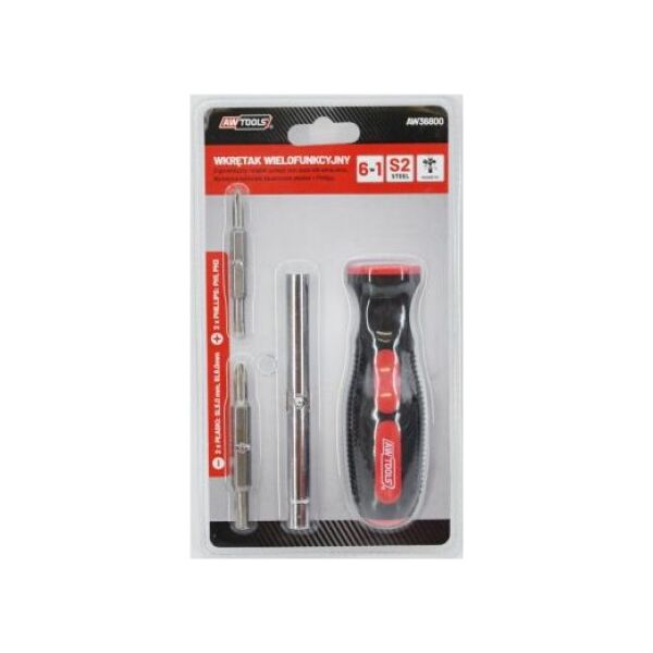 AWTools Wkrętak dwustronny 6w1 (AW36800)
