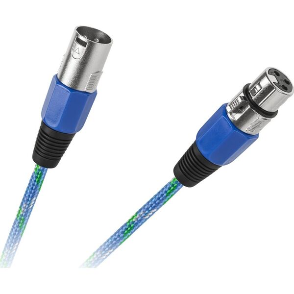 Kabel XLR - XLR 5m niebieski (KPO2754-5)