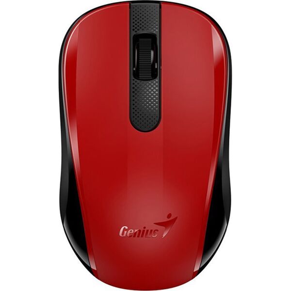 Mysz Genius Genius Mysz NX-8008S, 1200DPI, 2.4 [GHz], optyczna, 3kl., bezprzewodowa USB, czerwona, 1 szt AA