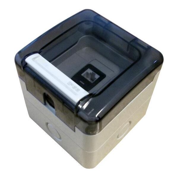 Alantec Gniazdo hermetyczne, szczelne 1x RJ45, IP66 natynkowe (niewyposażone) ALANTEC - ALANTEC