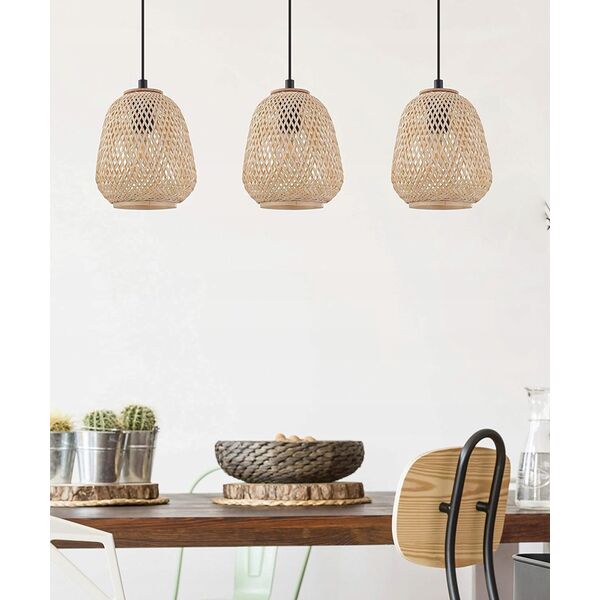 Lampa wisząca EGLO Eglo Dembleby 43262 lampa wisząca zwis 3x40W E27 drewno