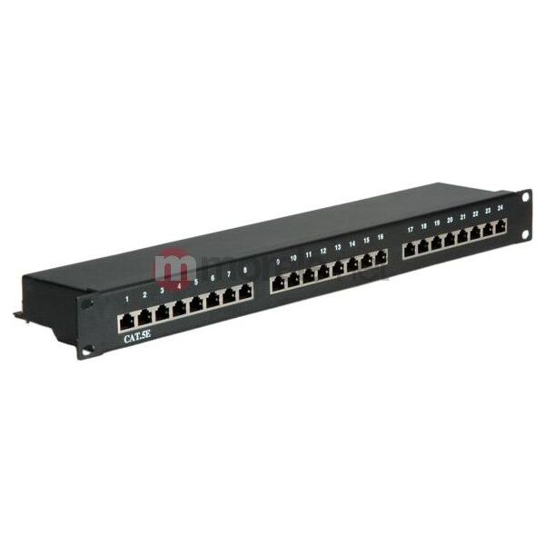 Value Patchpanel Cat.5e STP Czarny 26.99.0328-5