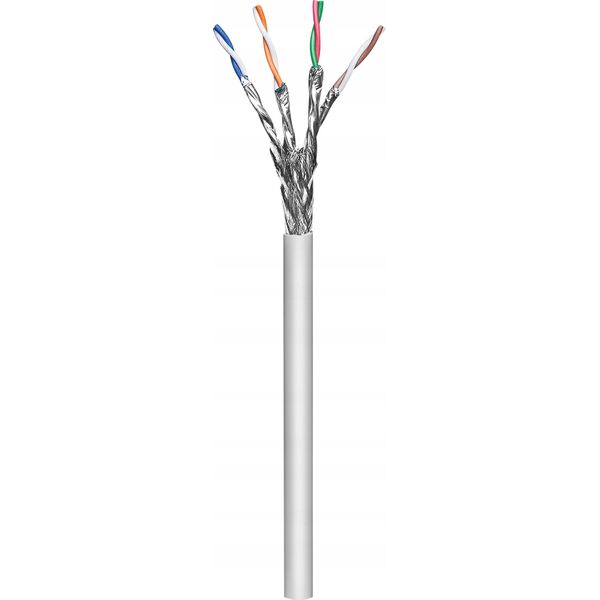 MicroConnect S/FTP CAT6a 50m Grey, LSZH