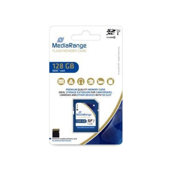 Karta MediaRange MR969 SDXC 128 GB Class 10 UHS-I/U1  (MR969)
