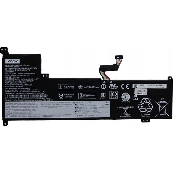 Bateria Lenovo LG L19L3PF4 11.4V42Wh3cell