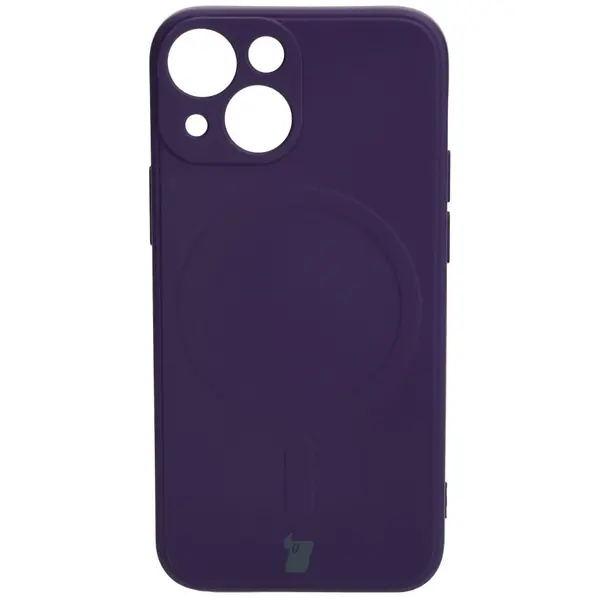 Bizon Case Silicone MagSafe Sq Apple iPhone 13 Mini plum