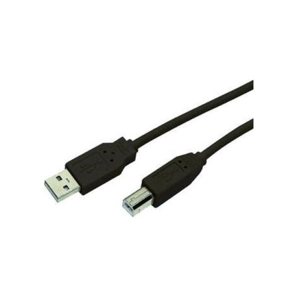 Kabel USB MediaRange USB-A - USB-B 1.8 m Czarny (MRCS101)