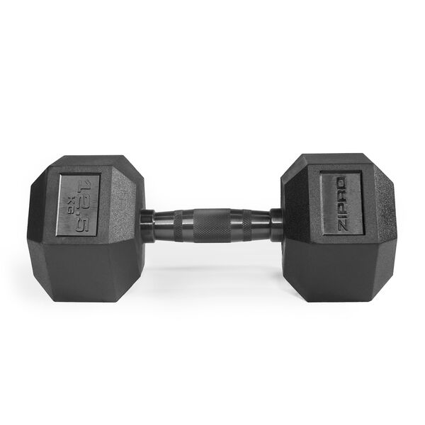 Zipro hantel HEX gumowany 1 x 12.5 kg