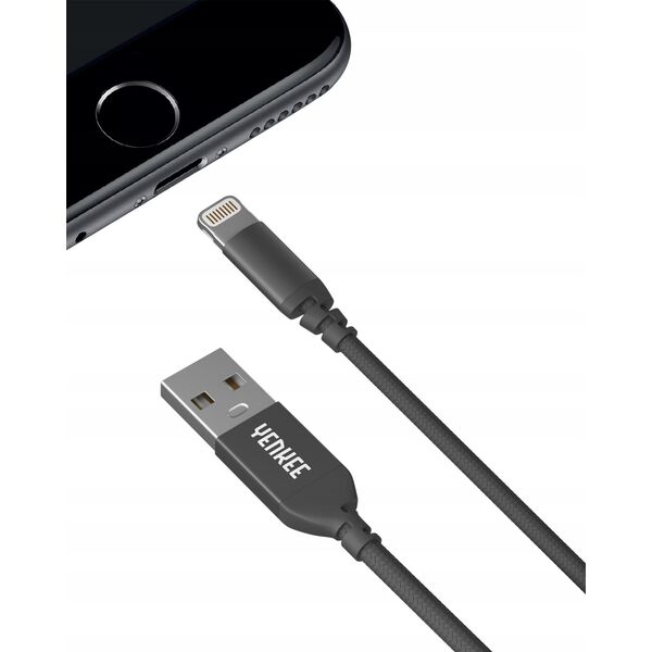 Kabel USB Yenkee YCU 611 BK USB / lightning 1m     YENKEE