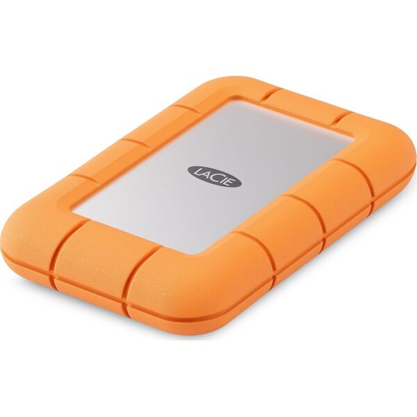 Dysk zewnętrzny SSD LaCie Rugged Mini 2TB Srebrno-pomarańczowy (STMF2000400)