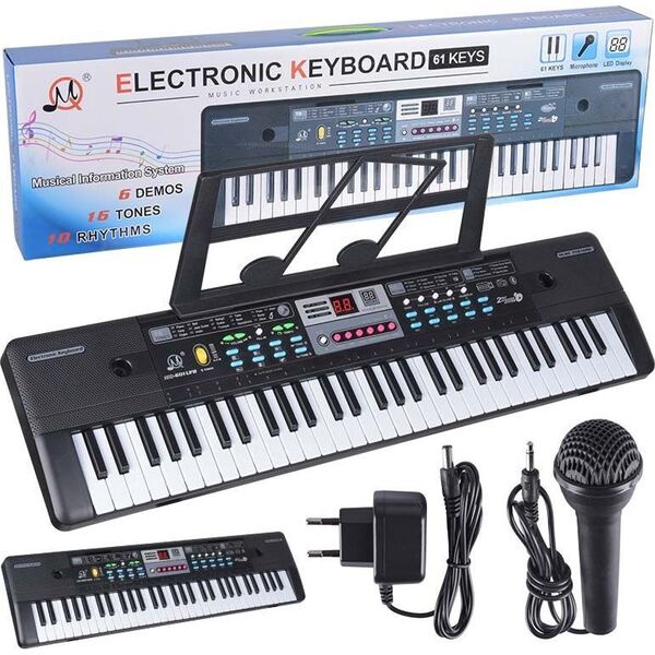 Lean Sport MQ 601 UFB keyboard klawisze organy z mikrofonem dla dzieci