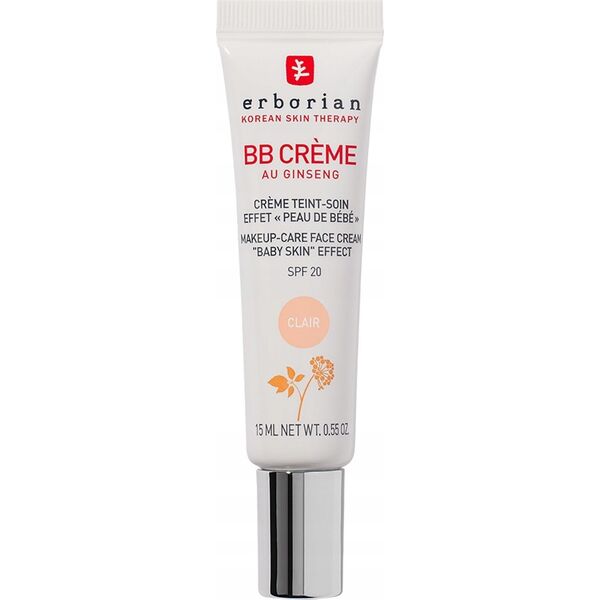 BB veido kremas Erborian BB Cream with Ginseng Clair/Fair 2, 15 ml