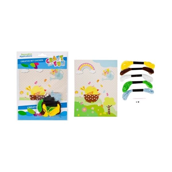 Craft with Fun ZESTAW KREATYWNY WIELKANOCNY KURCZAK CRAFT WITH FUN 445963
