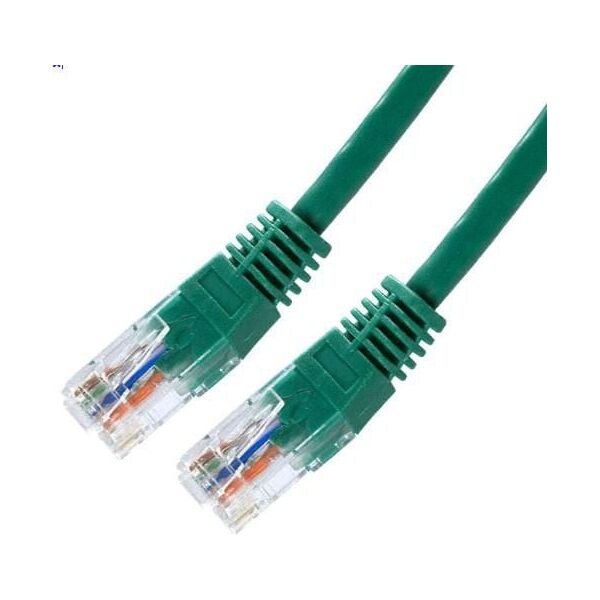 Lynx CS Patchcord, Cat5E, UTP, 1m, zielony (PK-UTP5E-010-GRN)