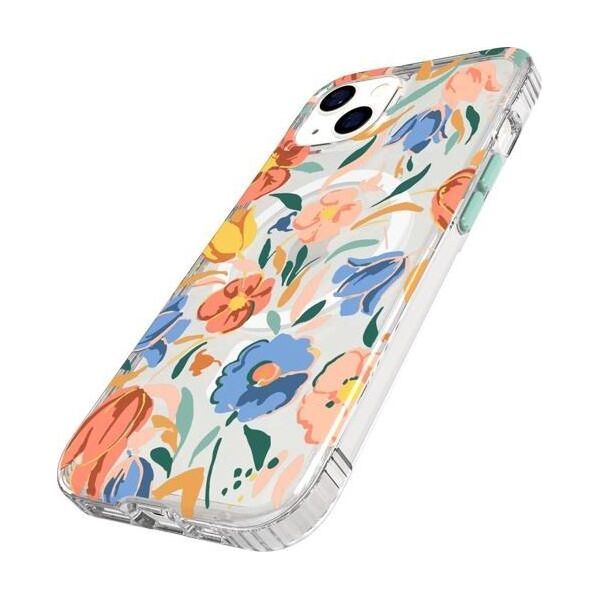 Tech 21 TECH21 ETUI T21-9321 EVO ART MAGSAFE IPHONE 13 PEACH TULIP