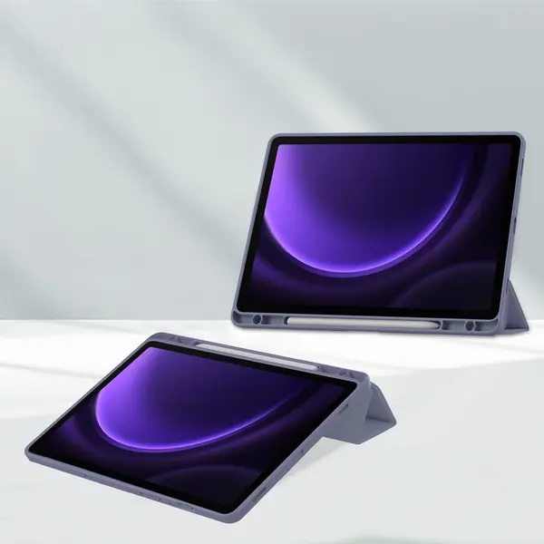 Bizon Case Tab Clear Matt Samsung Galaxy Tab S9 / S9 FE lavender