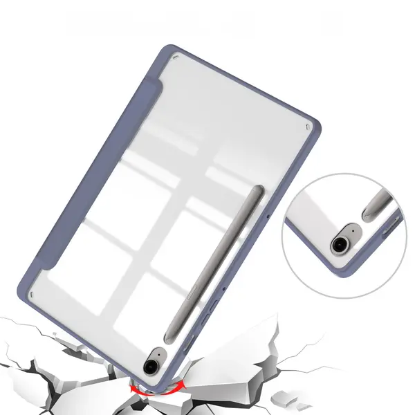 Bizon Case Tab Clear Matt Samsung Galaxy Tab S9 / S9 FE lavender