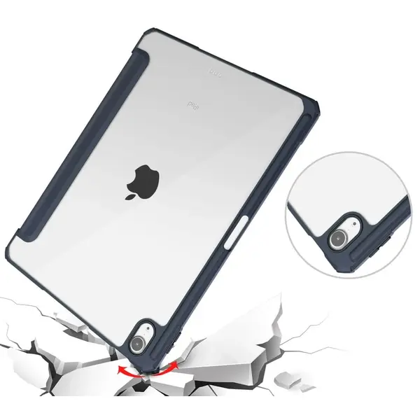 Bizon Case Tab Clear Matt Apple iPad Air 6 / Air 5 / Air 4 / iPad Pro 11 2018 navy blue