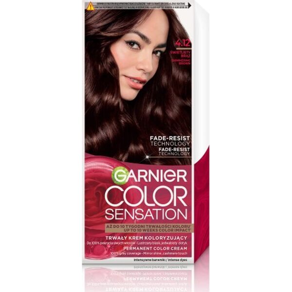 Garnier GARNIER Color Sensation Krem koloryzujący nr 4.12 - Świetlisty Brąz 1op.