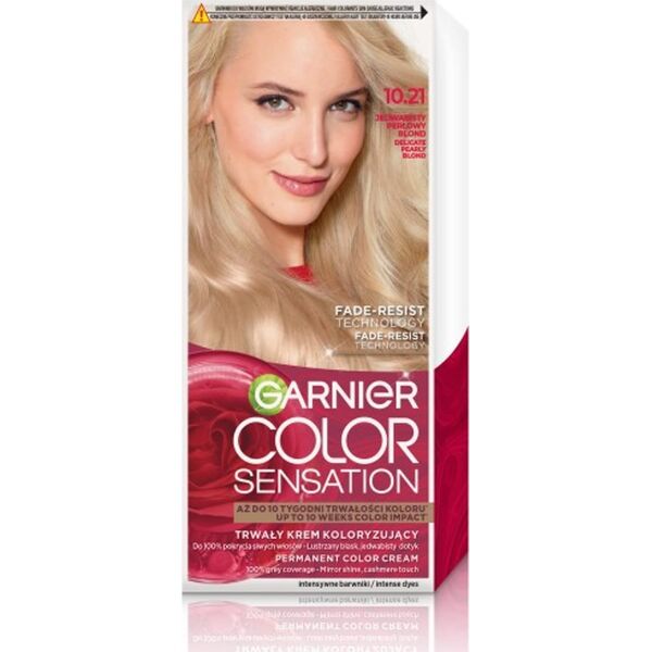 Garnier GARNIER Color Sensation Krem koloryzujący nr 10.21 - Jedwabisty Perłowy Blond 1op.