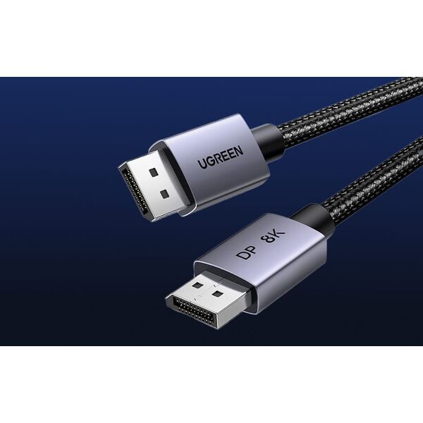 Kabel Ugreen Kabel UGREEN DP120 DisplayPort 1.4 8K60Hz 32.4Gbps 3m czarny
