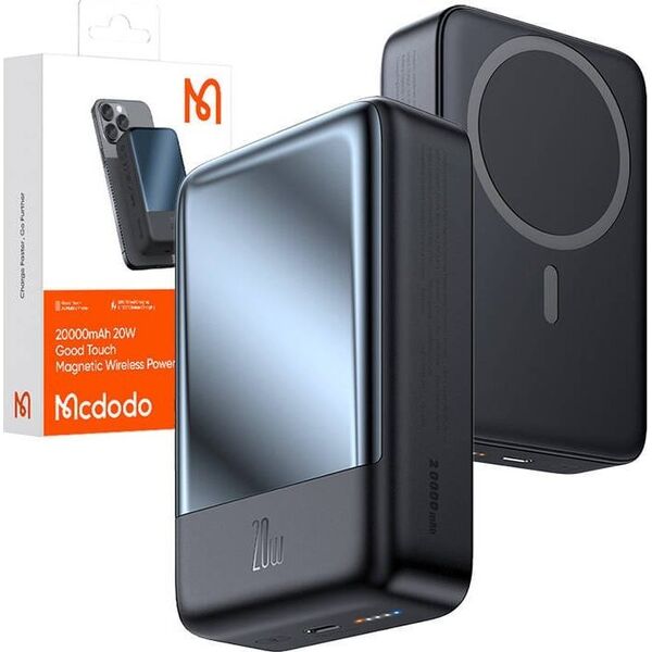 Powerbank Mcdodo Power Bank Magnetyczny Mcdodo MC-5021 20000mAh, 20W (czarny)
