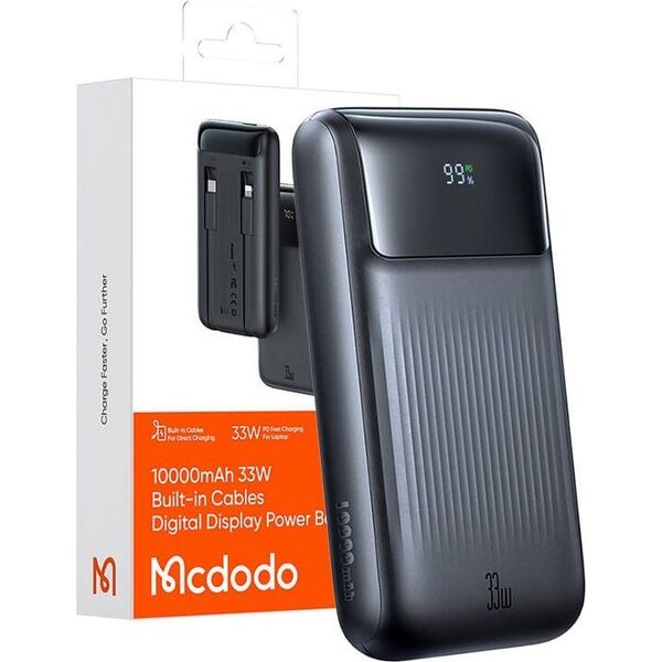 Powerbank Mcdodo Power Bank Mcdodo MC-0231 Digital Dis 10000mAh, 33W (czarny)