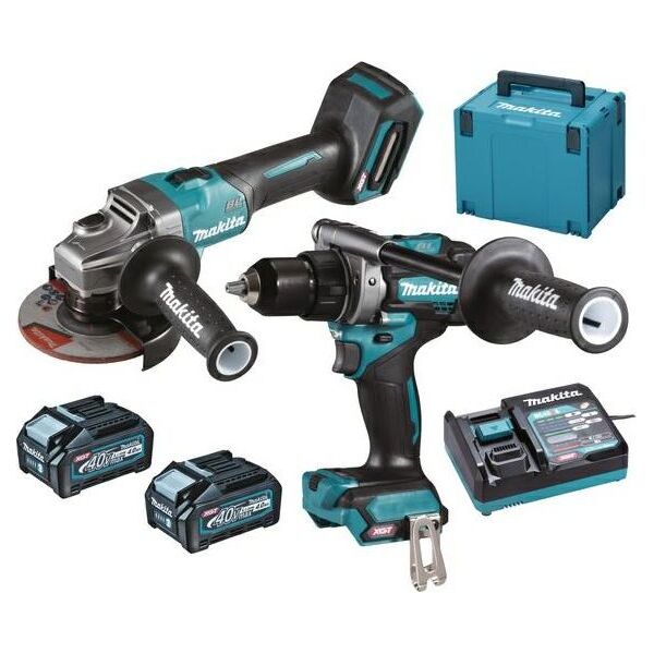 Zestaw elektronarzędzi Makita MAKITA ZESTAW COMBO 40Vmax XGT (GA005G+DF001G) 2x4,0Ah MAKPAC DK0124G201 MDK0124G201