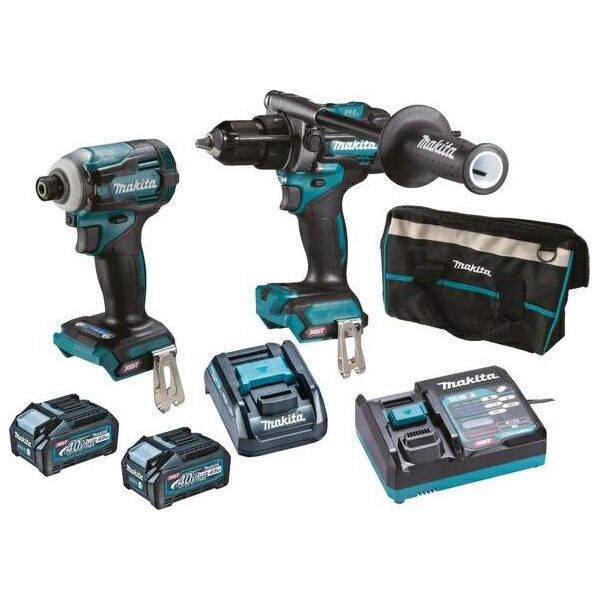 Zestaw elektronarzędzi Makita MAKITA ZESTAW COMBO 40Vmax XGT (TD001G+HP001G) 2x4,0Ah +ADP010 +TORBA MDK0114G201