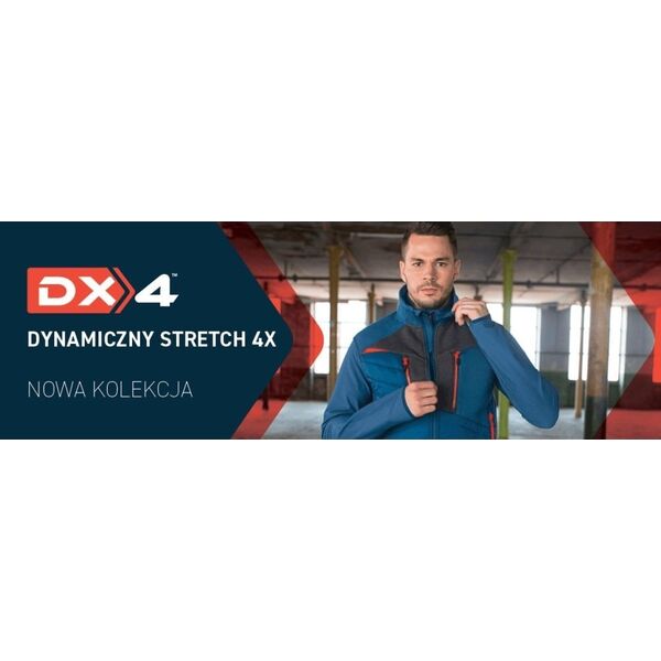 Portwest DX474 - Kurtka DX4 Softshell oddychający, wodoodporny i wiatroszczelny, tkanina ripstop, 92% Poliester, 8% Elastan, 6 - niebieski metro XL