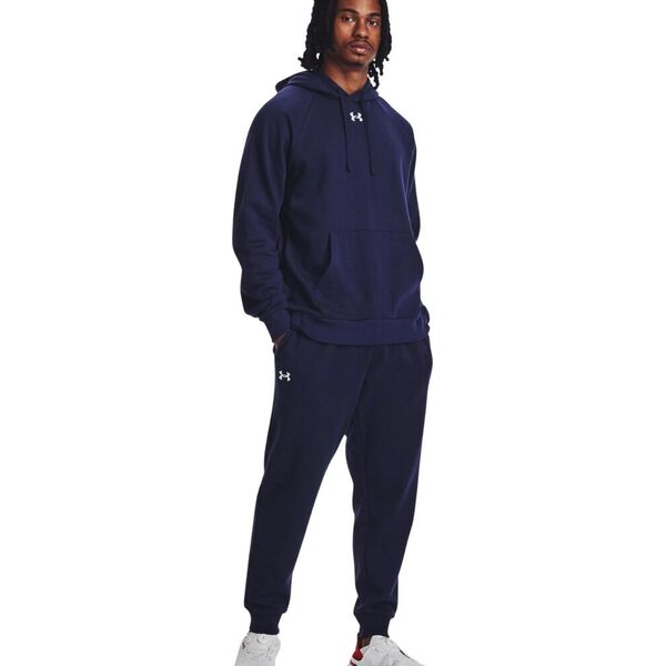 Under Armour Spodnie męskie Under Armour Rival Fleece Joggers granatowe 1379774 410 XL