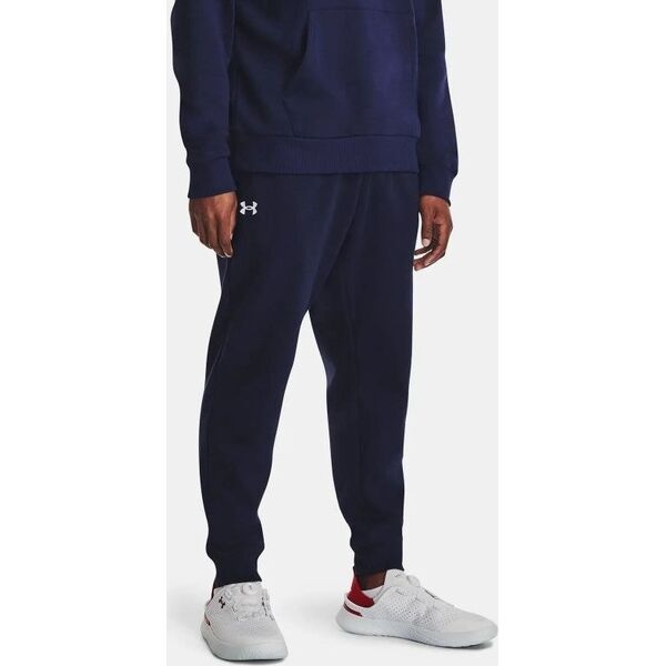 Under Armour Spodnie męskie Under Armour Rival Fleece Joggers granatowe 1379774 410 XL