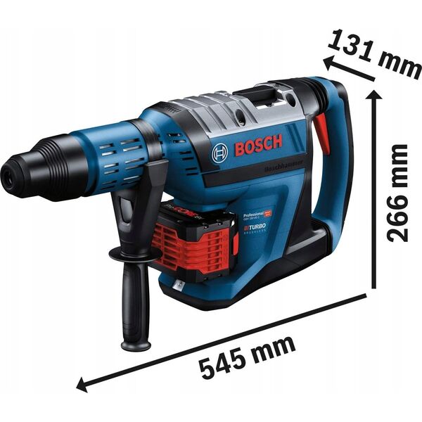 Młotowiertarka Bosch Bosch cordless hammer drill BITURBO GBH 18V-45 C Professional (blue/black, 2x battery ProCORE18V 12.0Ah, Bluetooth module)