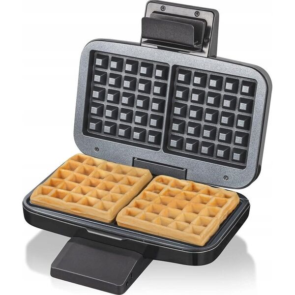 Cloer Cloer Brussels waffle iron 1459 c2 heavy (stainless steel/black, 1,000 watts)