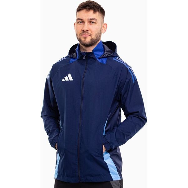 Kurtka męska Adidas Kurtka męska adidas Tiro 24 Competition All-Weather niebieska IR9520 L