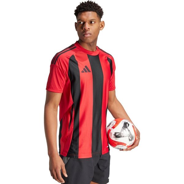 Adidas Koszulka męska adidas Striped 24 Jersey czerwono-czarna IW4556 2XL