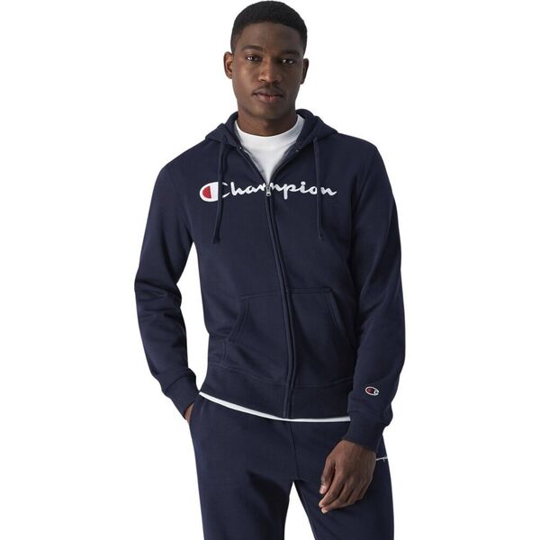 Champion Bluza męska Champion Full Zip Hoodie granatowa 220255 BS501 L