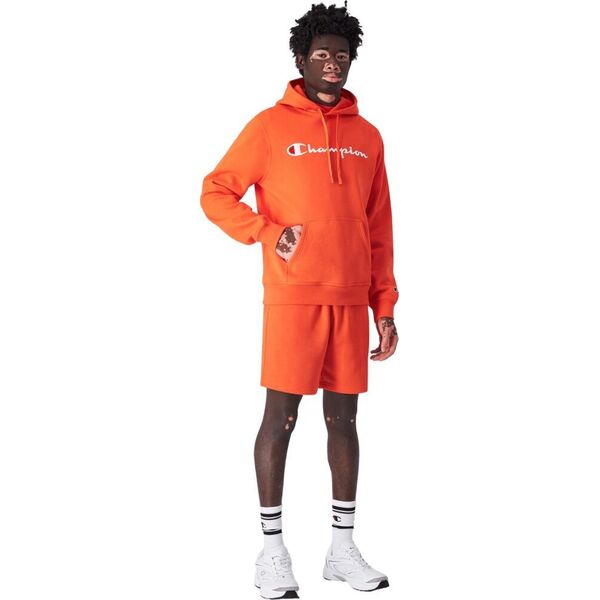 Champion Bluza męska Champion Hooded pomarańczowa 220253 OS014 M