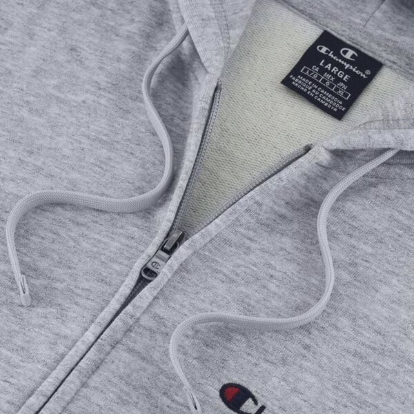 Champion Bluza męska Champion Full Zip Hoodie szara 220260 EM021 S